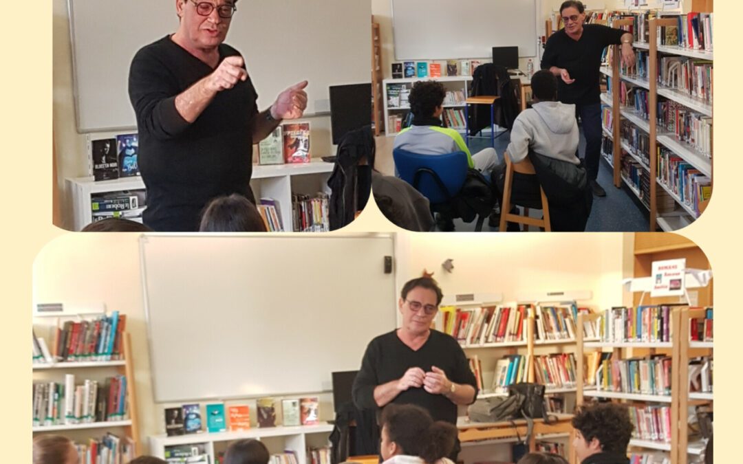 Les 4B et 4D rencontrent l’auteur Hubert Ben Kemoun