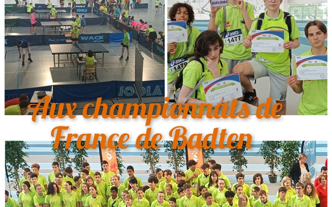 Les championnats UNSS de Badten